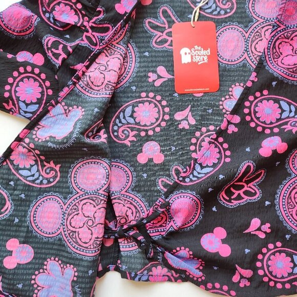 NWT Souled Store Disney Whimsigoth Boho Paisley Crop Top Indie Hippie  Small - Picture 13 of 13